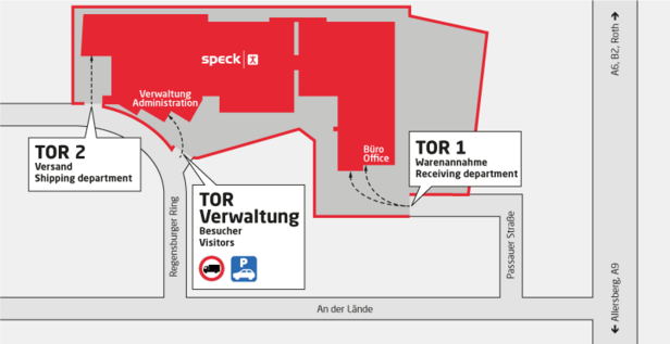 Your route to Speck in Roth